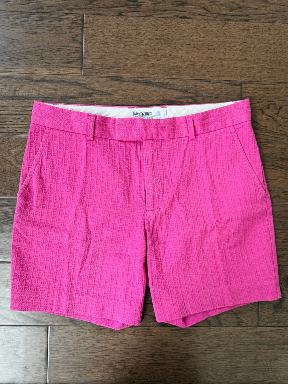 Mr Turk Hot Pink Flat-Front Men's Shorts